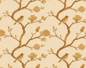 ModernAnimal And Plant Pattern Wallpaper