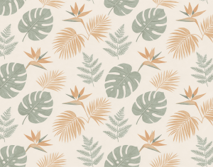 ModernAnimal And Plant Pattern Wallpaper