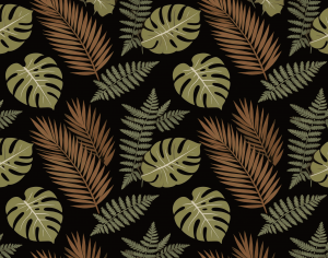 ModernAnimal And Plant Pattern Wallpaper