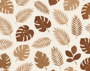 ModernAnimal And Plant Pattern Wallpaper