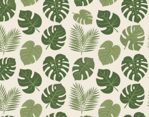 ModernAnimal And Plant Pattern Wallpaper