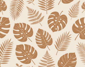 ModernAnimal And Plant Pattern Wallpaper