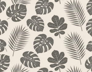 ModernAnimal And Plant Pattern Wallpaper