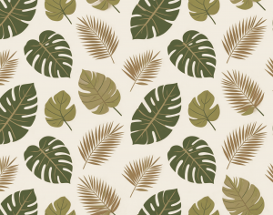 ModernAnimal And Plant Pattern Wallpaper