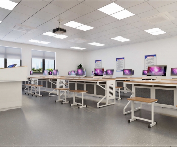 Modern School Classrooms-ID:885545977