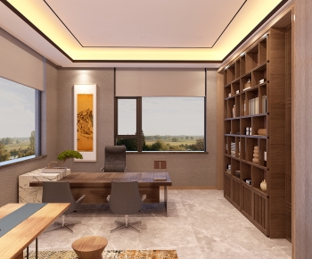 New Chinese Style Manager's Office-ID:632460122