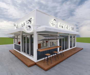 Modern Appearance Of Commercial Building-ID:716142893