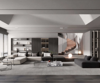 Modern A Living Room-ID:737648968