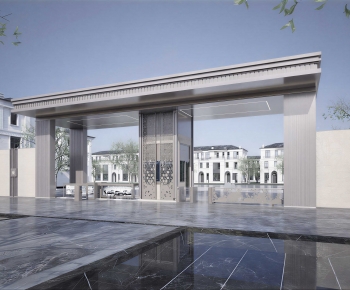 Modern Facade Element-ID:318491945