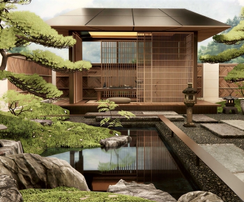 Japanese Style Courtyard/landscape-ID:309392938