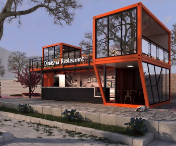Modern Appearance Of Commercial Building-ID:677719134