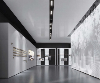 Modern Exhibition Hall-ID:592889881