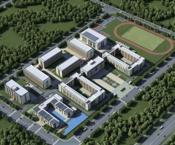 Modern Architectural Bird's-eye View Planning-ID:211309919