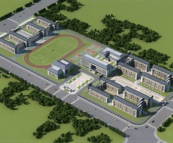 Modern Architectural Bird's-eye View Planning-ID:320375924
