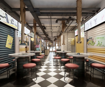 Industrial Style Barbecue Restaurant-ID:797594074