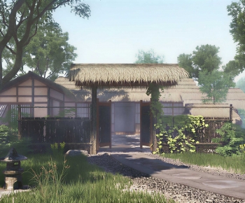 Japanese Style Facade Element-ID:772988084