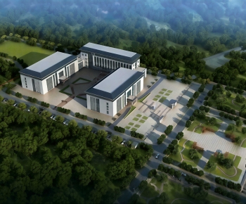 Modern Architectural Bird's-eye View Planning-ID:243047957