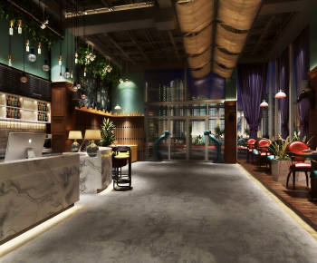 Industrial Style Restaurant-ID:992064954