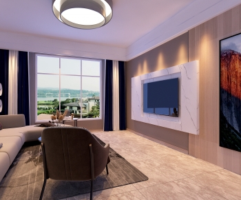 Modern A Living Room-ID:727986103