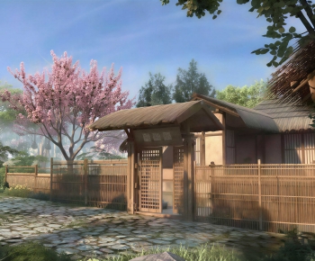 New Chinese Style Facade Element-ID:298437129