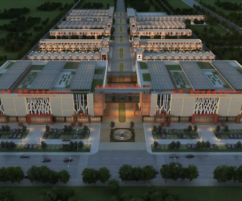 Modern Architectural Bird's-eye View Planning-ID:105819782