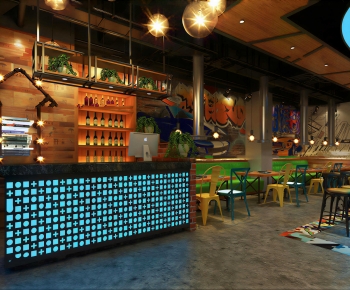 Modern Barbecue Restaurant-ID:209069014