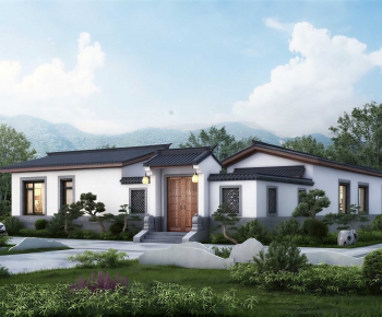 New Chinese Style Courtyard/landscape-ID:925616986