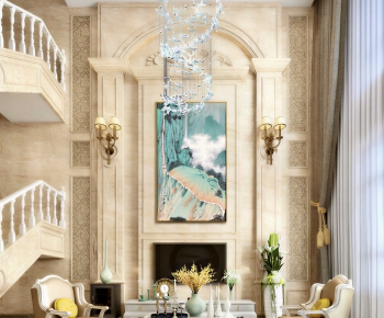 European Style A Living Room-ID:771403078