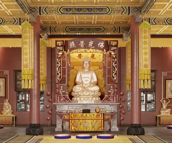 Chinese Style Buddhist Temples-ID:731889011