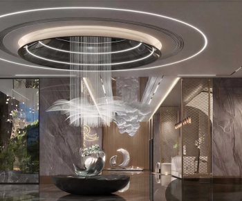 Modern Office Reception Desk-ID:636870929