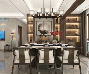 New Chinese Style Dining Room-ID:619440086