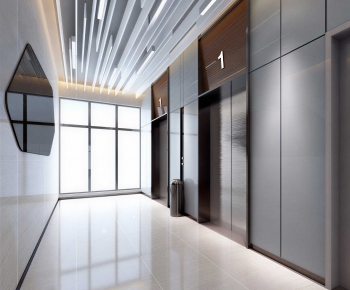 Modern Office Elevator Hall-ID:134572032