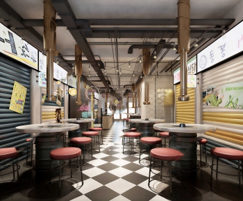 Modern Barbecue Restaurant-ID:783802993