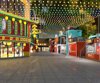 Chinese Style Commercial Street-ID:421786073