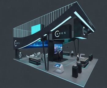 Modern Exhibition Hall-ID:222393995