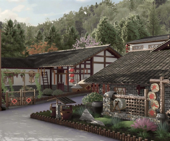 Chinese Style Residential Building-ID:499260901