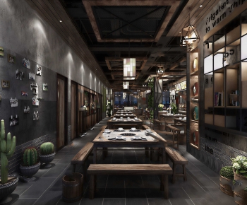 Industrial Style Hot Pot Restaurant-ID:720949898