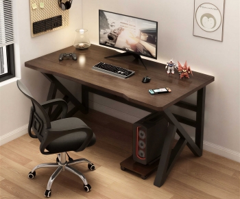 Modern Office Desk And Chair-ID:304326066