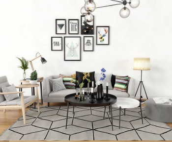 Nordic Style A Living Room-ID:705785043
