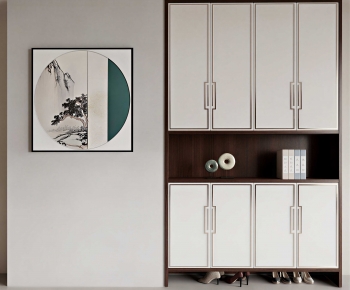 New Chinese Style Shoe Cabinet-ID:592874052