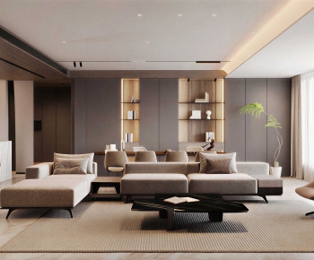 Modern A Living Room-ID:977196933
