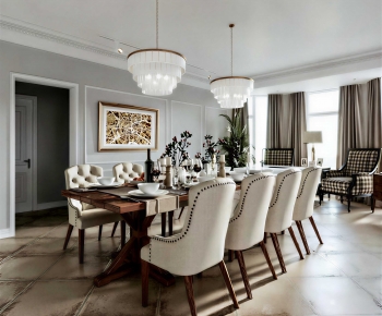 American Style Dining Room-ID:621818073