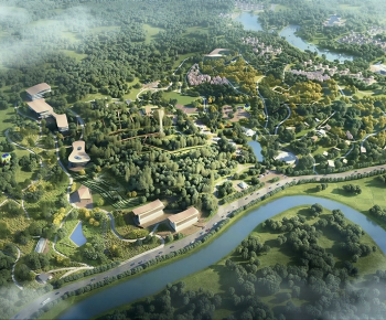 Modern Architectural Bird's-eye View Planning-ID:494069106