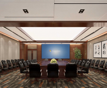 New Chinese Style Meeting Room-ID:900960923