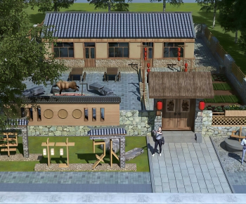 New Chinese Style Courtyard/landscape-ID:970226056