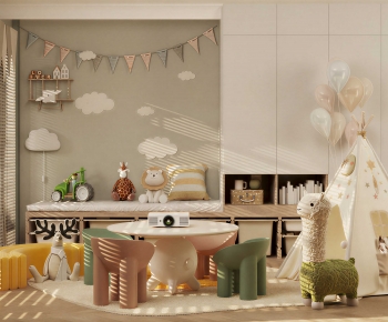 Modern Children's Room Activity Room-ID:790267945