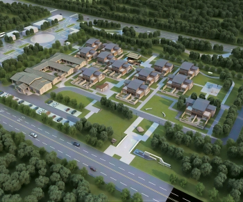 Modern Architectural Bird's-eye View Planning-ID:843029984