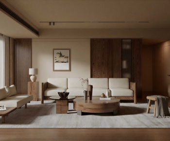 Wabi-sabi Style A Living Room-ID:386039972