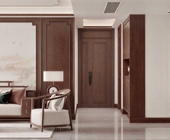 New Chinese Style A Living Room-ID:377578979