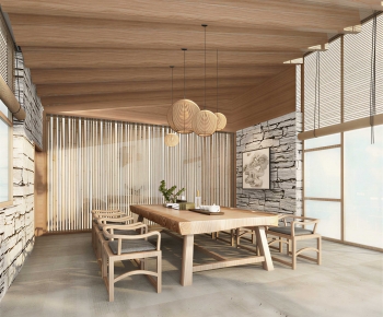 Japanese Style Dining Room-ID:967519046